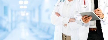 Sağlık insan grubu. Profesyonel doktor hastane ofis veya klinik diğer doktorlar ile çalışıyor. Tıbbi Teknoloji Araştırma Enstitüsü ve Doktor personel hizmet anlayışı.