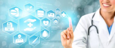 Hastanede Tıbbi Sağlık Grafik ile Doktor
