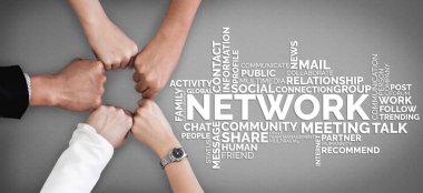 İnsan Kaynakları İşe Alma ve İnsan Ağı Konsepti. Modern grafik arayüzü profesyonel eleman alımlarını ve personel arayışlarını gösteriyor..