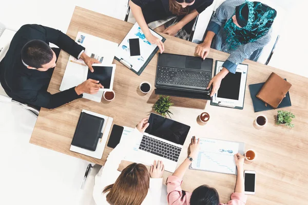 Pessoas Negócios Reunião Grupo Sala Escritório — Fotografia de Stock