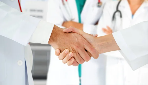 Gruppo Persone Sanitarie Medico Professionista Che Lavora Nello Studio Ospedaliero — Foto Stock