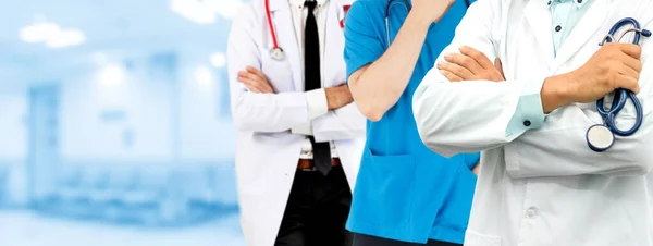 Gruppo Persone Sanitarie Medico Professionista Che Lavora Nello Studio Ospedaliero — Foto Stock