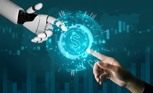 Développement Technologique Robotisé Futuriste Intelligence Artificielle Concept Apprentissage Automatique Recherche — Photo
