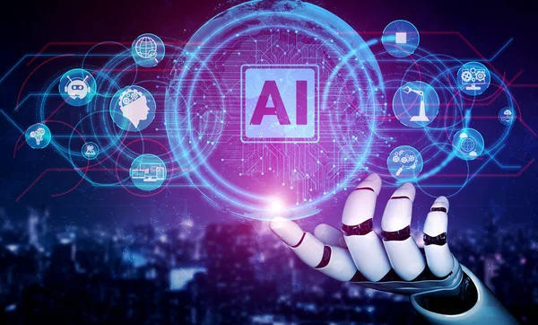 Rendre Intelligence Artificielle Recherche Développement Robots Cyborgs Pour Avenir Des — Photo