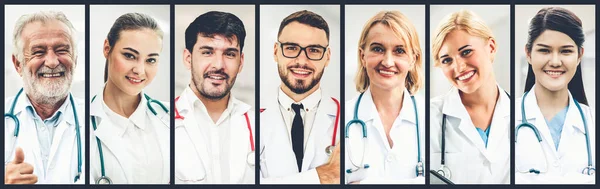 Doktor Hemşire Tıbbi Personel Portresi 2019 Coronavirus Hastalığı Veya Covid — Stok fotoğraf