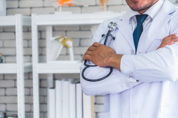 Dokter Professioneel Uniform Het Ziekenhuis Concept Van Medische Gezondheidszorg Doktersdienst — Stockfoto