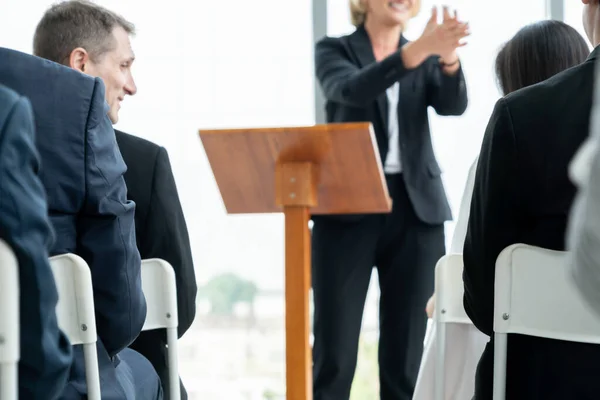 Group Business People Meeting Seminar Conference Audience Listening Instructor Employee — Stock Photo, Image