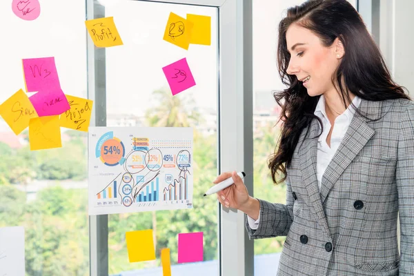 Gente Negocios Trabaja Junta Planificación Proyectos Oficina Tener Una Conversación — Foto de Stock