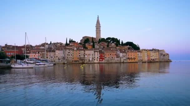 Rovinj, Croatia - Beautiful Cityscape Skyline — 图库视频影像