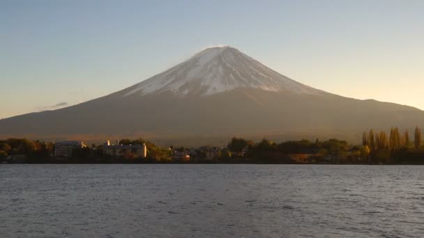 Mont Fuji vue du lac Kawaguchiko, Japon — Video