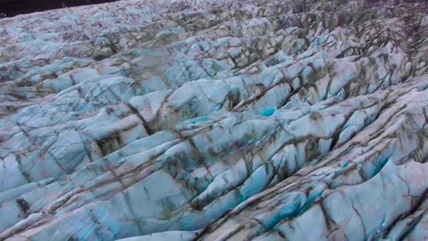 Glaciar Svinafellsjokull en Vatnajokull, Islandia. — Vídeos de Stock