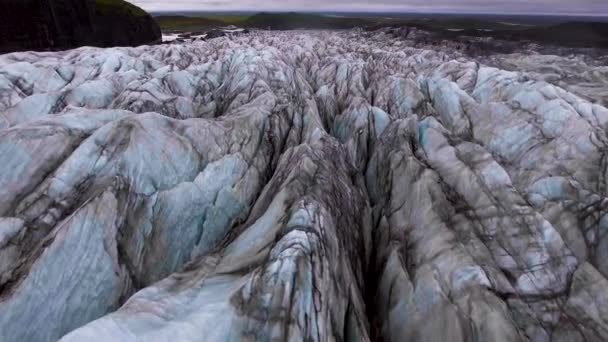 Glaciar Svinafellsjokull en Vatnajokull, Islandia. — Vídeos de Stock