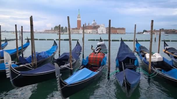 Венеція Італія - Гранд - канал, Сан - Джорджо - Маджоре. — стокове відео