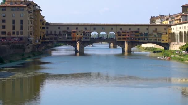 Ponte Vecchio de Florença, Itália — Vídeo de Stock