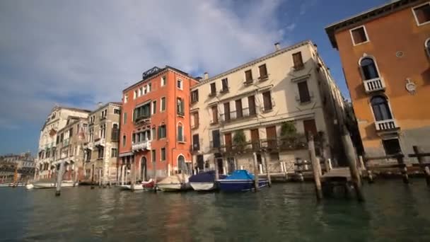 Ustabilizowany Shot of Venice Grand Canal we Włoszech — Wideo stockowe