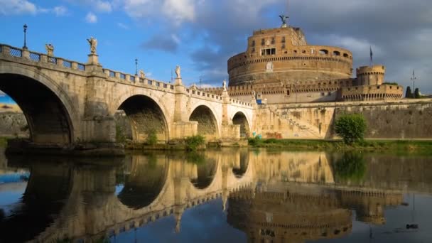 Roma, İtalya 'da Sant Angelo Kalesi — Stok video