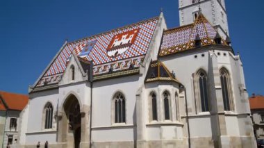 Hırvatistan 'ın Zagreb kentindeki St Marks Kilisesi
