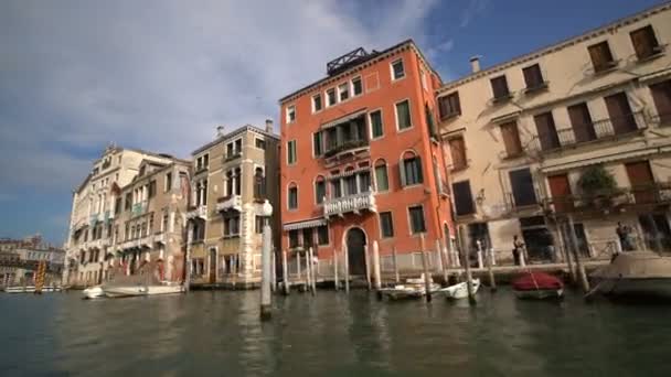 Ustabilizowany Shot of Venice Grand Canal we Włoszech — Wideo stockowe