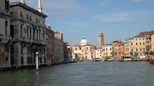 Ustabilizowany Shot of Venice Grand Canal we Włoszech — Wideo stockowe