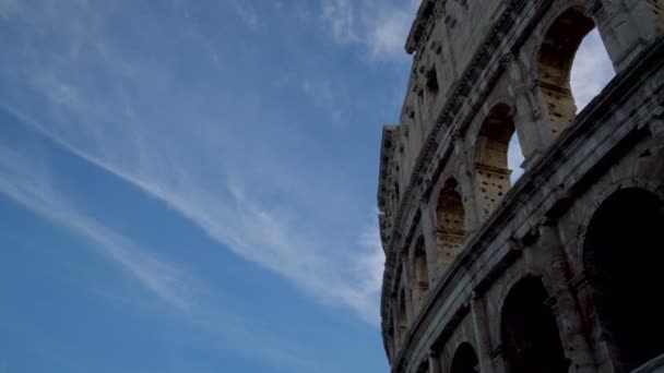 Řím Koloseum Close Up View v Římě, Itálie — Stock video