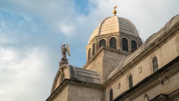 Time Lapse - Catedral de Santiago, Sibenik, Croacia — Vídeos de Stock