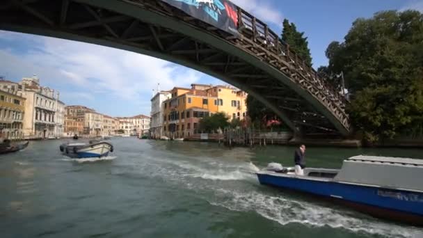 Ustabilizowany Shot of Venice Grand Canal we Włoszech — Wideo stockowe