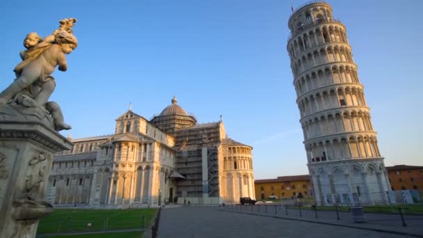 イタリアのピサの斜塔 — ストック動画