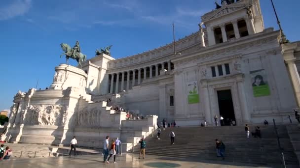 El Altare della Patria en Roma, Italia — Vídeos de Stock