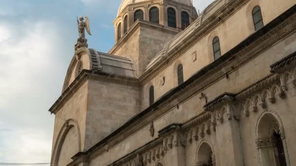 Time Lapse - St James Cathedral, Sibenik, Κροατία — Αρχείο Βίντεο