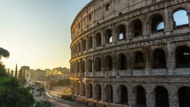 Časová prodleva Římského kolosea v Itálii — Stock video