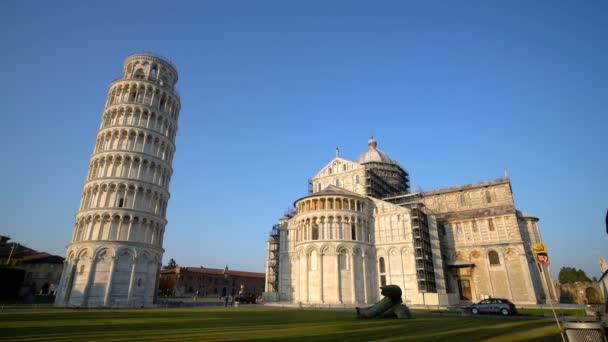 Schiefer Turm von Pisa, Italien — Stockvideo