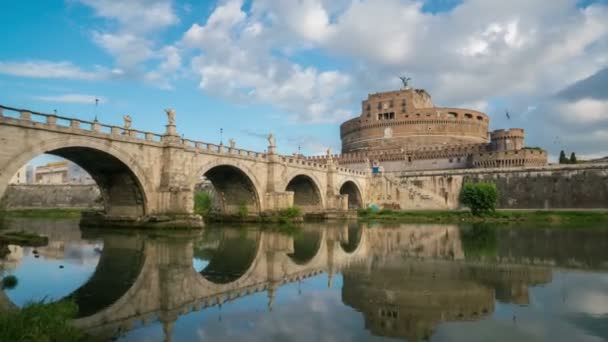Time Lapse of Castel Sant Angelo in Rome, Italy — стокове відео