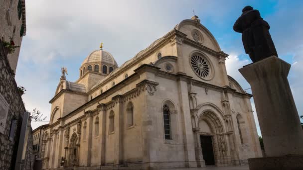 Time Lapse - Cattedrale di San Giacomo, Sibenik, Croazia — Video Stock