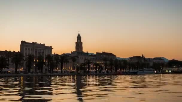 Time Lapse - Παλιά Πόλη του Σπλιτ, Κροατία — Αρχείο Βίντεο