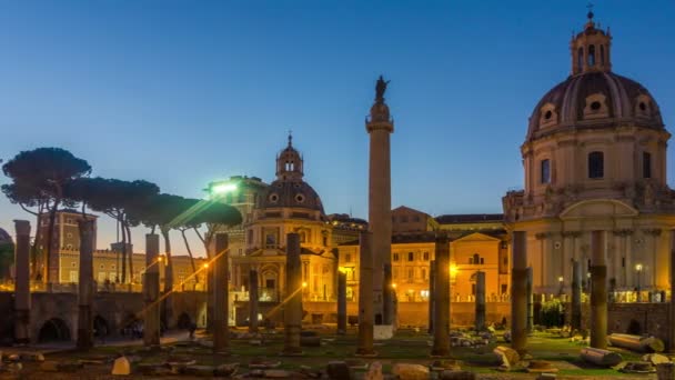 Time Lapse of Roman Forum in Rome, Italy — Stock video