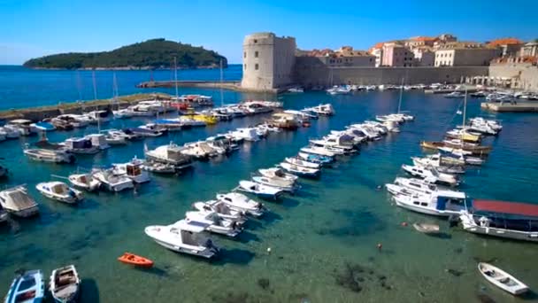 Dubrovnik Altstadt, Dalmatien, Kroatien — Stockvideo