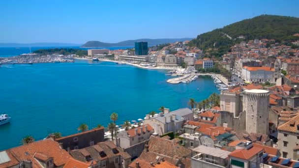 Gamla stan i Split, Kroatien — Stockvideo