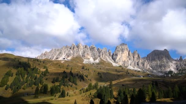 Dolomitas Italia - Tallas de Cir Ridge, Tirol del Sur — Vídeos de Stock