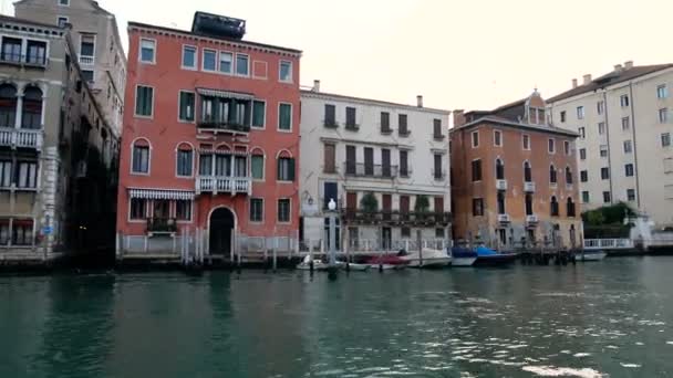 Ustabilizowany Shot of Venice Grand Canal we Włoszech — Wideo stockowe