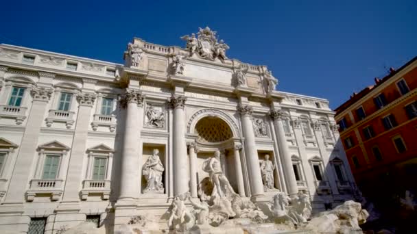 Trevi Çeşmesi Roma, İtalya — Stok video
