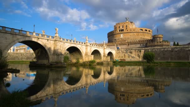 Castel Sant Angelo in Rome, Italië — Stockvideo