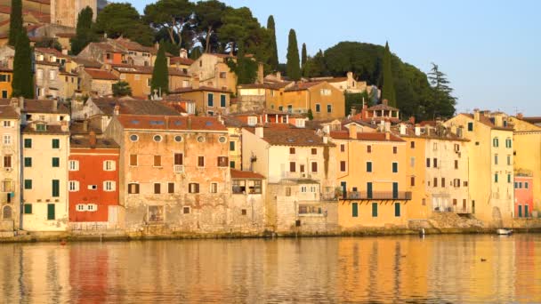 Rovinj, Croatie - Beau paysage urbain Skyline — Video