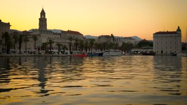 Oude stad van Split, Kroatië — Stockvideo