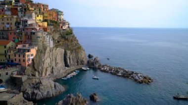 Manarola Köyü - İtalya 'nın Cinque Terre Sahili