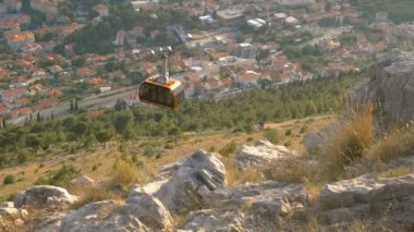 Hava manzaralı Dubrovnik eski kasabası
