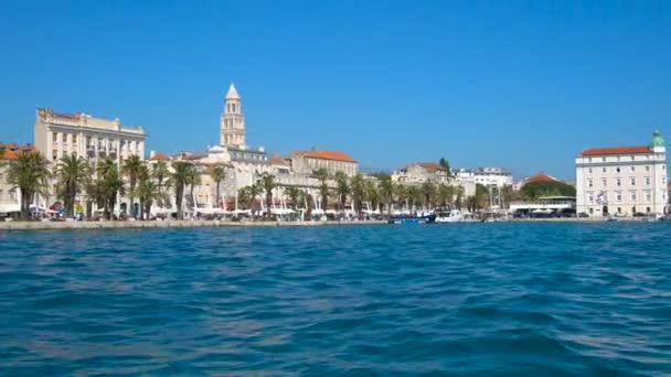 Panoramic view of Split, Croatia. — Stock Video