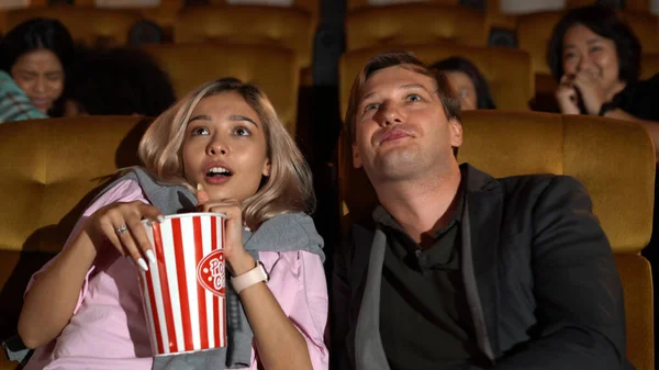 People Audience Watching Movie Movie Theater Cinema Group Recreation Activity — Stock Photo, Image