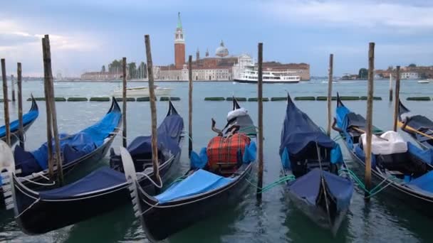 Venedig Italien - Canal Grande, San Giorgio Maggiore — Stockvideo