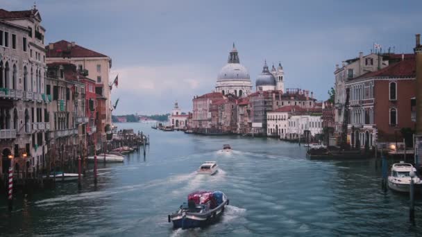 Wenecka panorama Canal Grande we Włoszech — Wideo stockowe