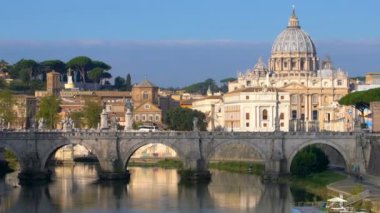Vatikan Aziz Peter Bazilikası ile Roma Skyline
